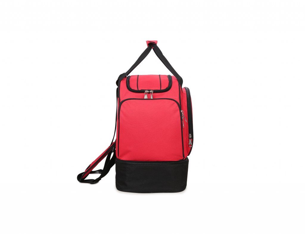 BOOT BASE BAG-RED & BLACK