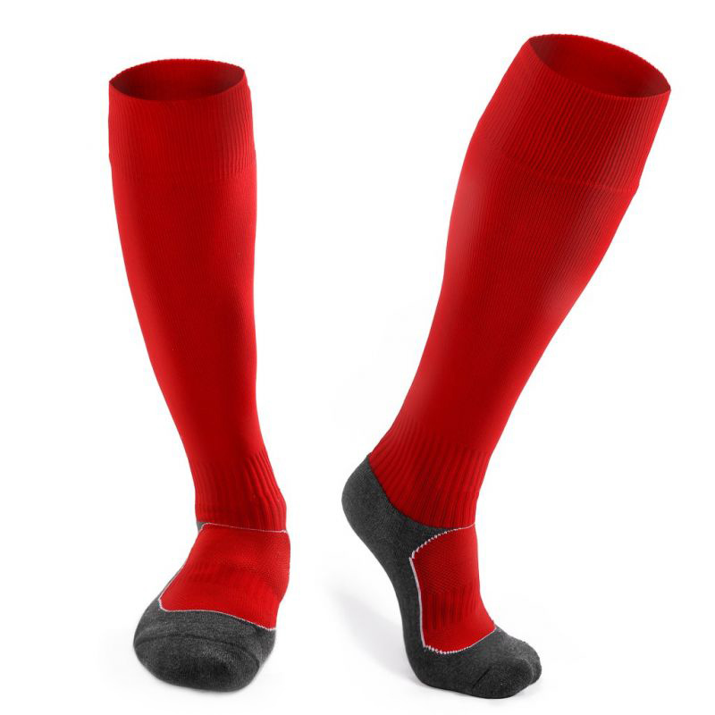 SOCCER HIGH SOCKS-RED & BLACK-S95RBW1