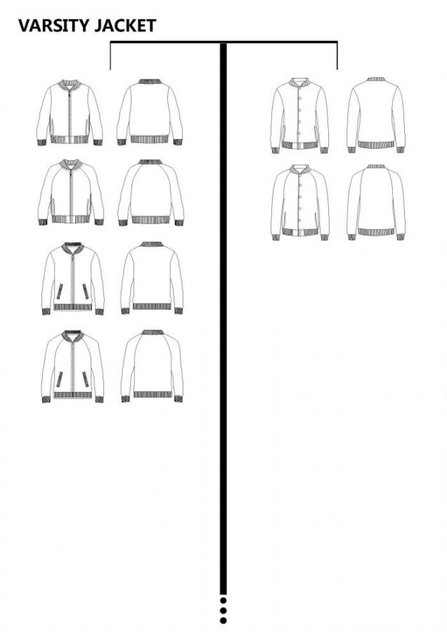 CUSTOM VARSITY BLANK TEMPLATE PATTERN