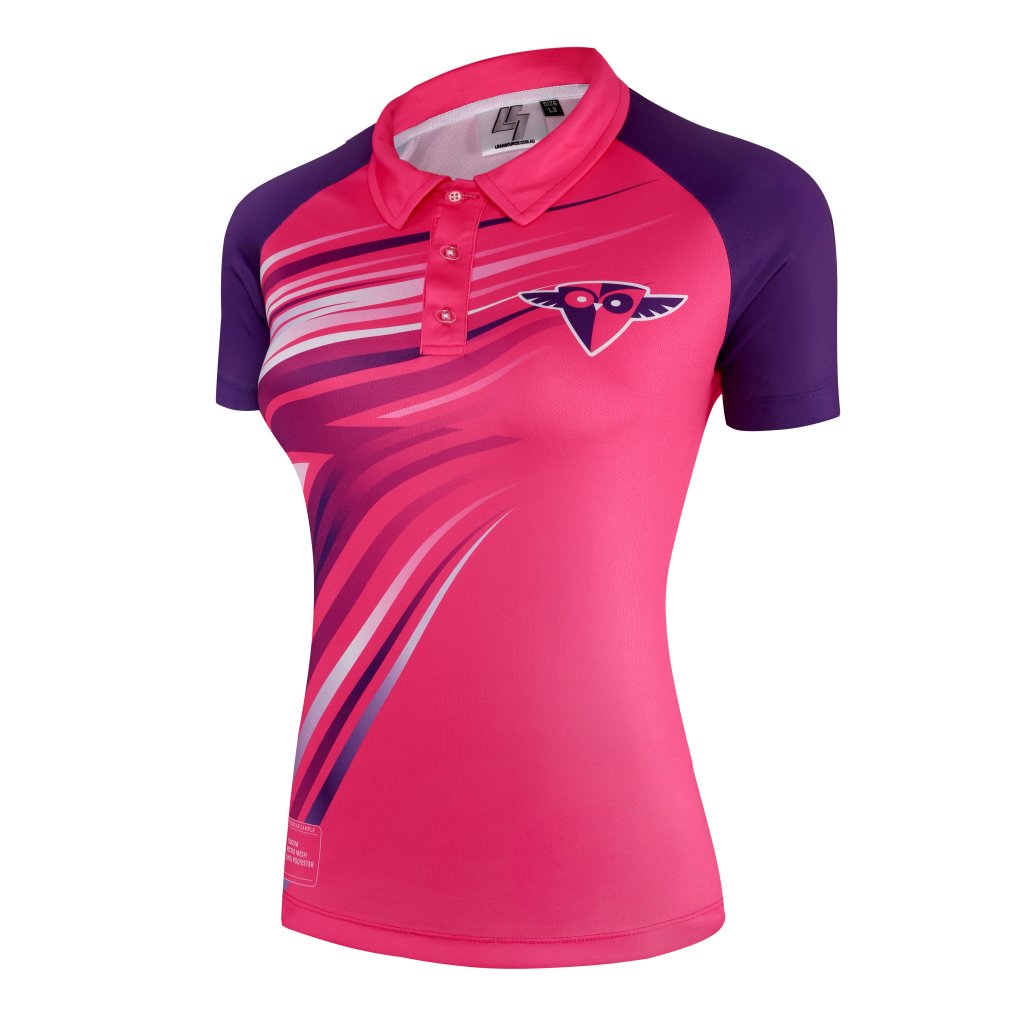 SMALLER COLLAR WOMENS POLO-L01CS15