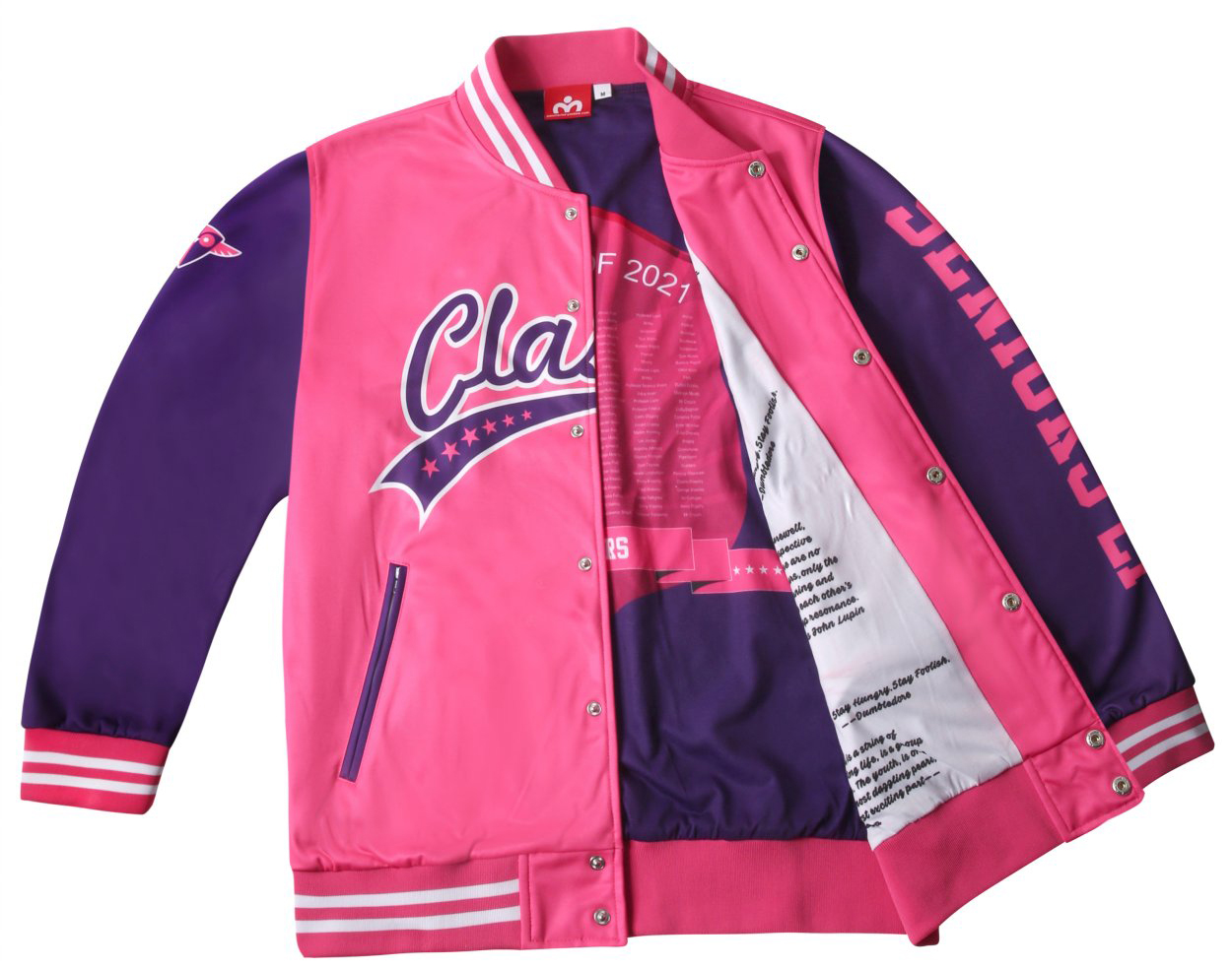 varsity jacket sublimation lining