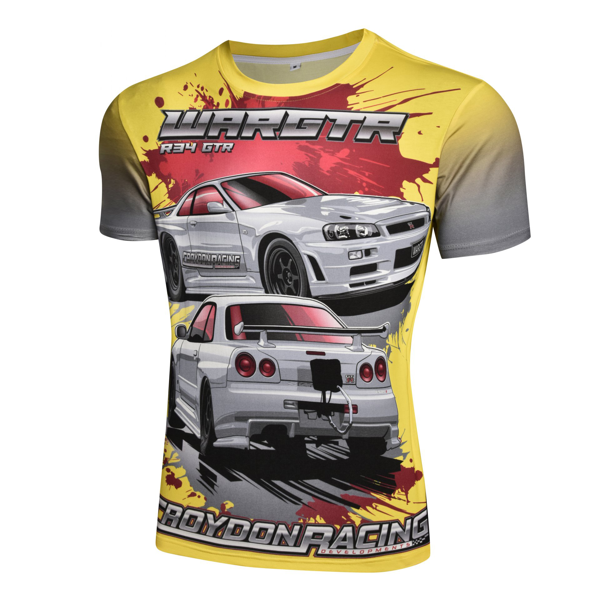 100% COTTON DIRECT PRINTING RACER TEE-L03ART8