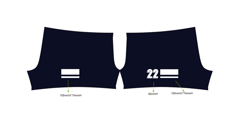 rugby shorts layout